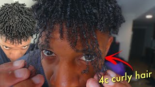 how i finally got 4c curly hair after 4 years [upl. by Grethel]