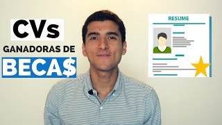 CVs Ganadoras de BECAS  Consejos para redactar currículos exitosos [upl. by Ahsemal]