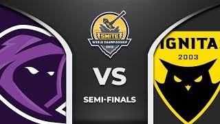 SMITE World Championships 2019 Dignitas VS Team Rival Semifinals 2019 [upl. by Nosnehpets]