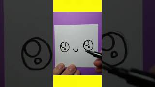 Dibujo ojos Kawaii facil [upl. by Bills]