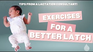 EASY exercises to help your baby take a DEEP LATCH [upl. by Willock]