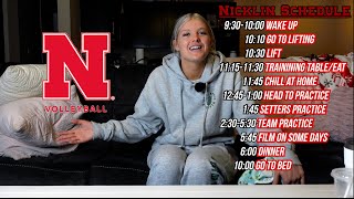 Day In The Life Nicklin Hames I Nebraska Volleyball [upl. by Ljoka]