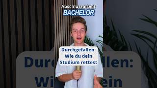 Durchgefallen in der Bachelorarbeit Wie du dein Studium rettest student short student [upl. by Siramaj]