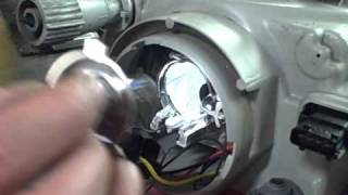 2002 SAAB 93 Headlight Bulb Replacement [upl. by Shulock]