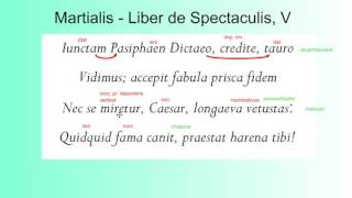 Martialis  Liber de Spectaculis V [upl. by Feodora41]