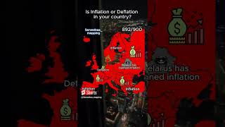 Is Inflation or Deflation in your country Source EnfeMapping shorts mapping [upl. by Nyltiac417]