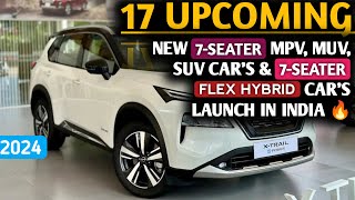 3 दिन बाद लॉन्च🔥होने वाली है ये 7 Seater Mpv और 7 Seater Flex Hybrid Cars 2024 🇮🇳 Price Features [upl. by Stutsman]