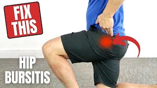 3 BEST Stretches For Hip Bursitis And Low Back Pain Relief [upl. by Oshinski69]