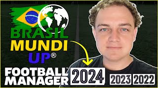 BRASIL MUNDI UP BRMUP  Como baixar e instalar  Tutorial completo  Football Manager 2024  FM 24 [upl. by Mosa]