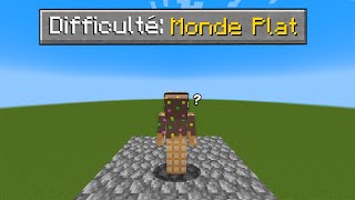 Je retente de Finir Minecraft sur un MONDE PLAT en Hardcore [upl. by Obala91]