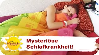 NARKOLEPSIE So sieht Sarahs Alltag mit Narkolepsie aus  SAT1 Frühstücksfernsehen  TV [upl. by Sualk]