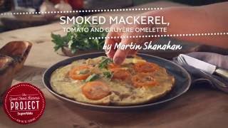 Smoked Mackerel Tomato and Gruyère Omelette [upl. by Sontag976]