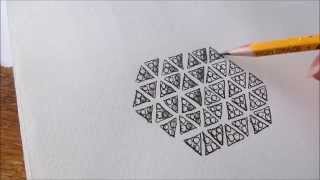 How to draw tanglepattern Tripoli [upl. by Gilbert]