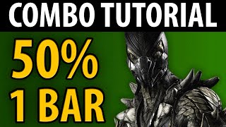 Mortal Kombat X  Reptile 50 Combo Tutorial  Nimble HD 60fps [upl. by Nwahc]