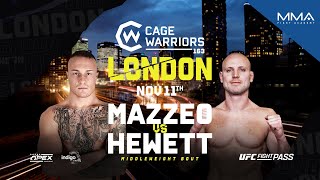 Francesco Mazzeo vs Angus Hewett  FULL FIGHT  CW 163 London [upl. by Ysdnyl298]