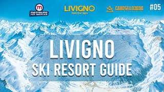 Livigno Ski Guide 05 Carosello Centrale top to bottom run 1 [upl. by Higgs272]