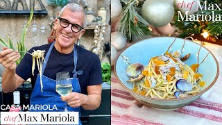 Natale in Famiglia SPAGHETTI CON VONGOLE E CALAMARI e vai sul Sicuro Ricetta di Chef Max Mariola [upl. by Hanah]