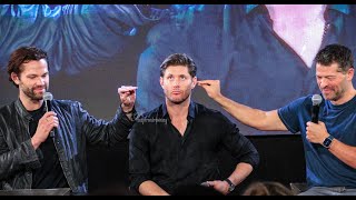 Jensen Ackles Jared Padalecki Misha Collins Sunday Panel  Jus In Bello 12  Rome 2023 [upl. by Begga864]