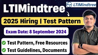 🔥LTIMindtree Hiring  Test Date 8 Sep 2024  LTIMindtree Exam Pattern 2025  Free Resources [upl. by Erotavlas]