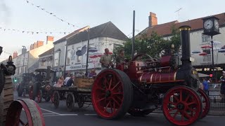 Driffield Steam Fair Road run into town [upl. by Anikahs]