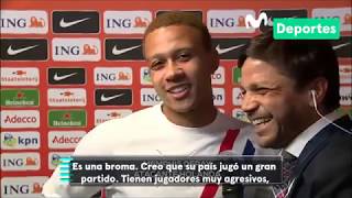 Memphis Depay contó una linda historia que lo une a Jefferson Farfán en el PSV [upl. by Terris587]