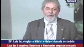 Regime Militar  Lula faz elogios a Médici e Geisel durante cerimônia [upl. by Neehs]