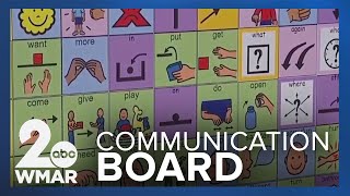 Federal Hill Preparatory School installs new communication board [upl. by Hanaj]