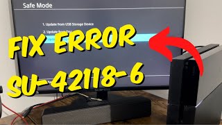 How To Fix PS4 Error Code SU421186  PS4 Update 1071 Fix [upl. by Sorgalim]