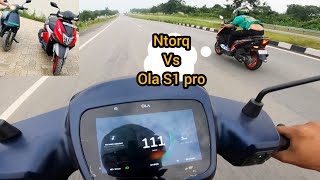 TVS Ntorq Vs Ola S1 Pro Race 😱 Unbelievable Results 😱 [upl. by Khalil]