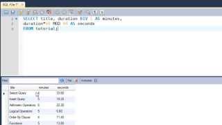 SQL Tutorial  35 DIV amp MOD Functions [upl. by Esinet]