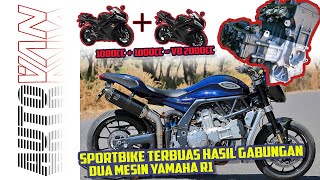 Moge 2000cc V8 Gabungan Antara Dua Mesin Yamaha R1 Kawasaki H2 Lewat  PGM V8 [upl. by Adahsar]