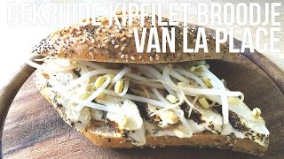 RECEPT Gekruide kipfilet broodje van La Place  OhMyFoodness [upl. by Polito174]