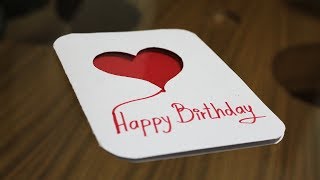 How to make greeting card at home  Birthday cards handmade [upl. by Gilpin131]