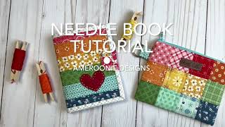 Needle Book Sewing Tutorial [upl. by Rabi]