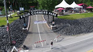 Drone Footage of the Madawaska Four Corners Park Hosts Experience Tour Party [upl. by Noiztneb66]