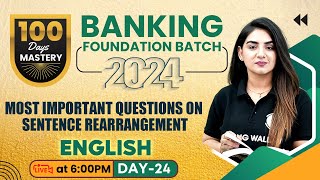 Banking Foundation Batch 2024  Sentence Rearrangement  Rearrangement of Sentences Tricks [upl. by Salvadore442]