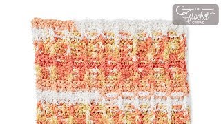 Crochet Scrubbing Waffle Dishcloth  EASY  The Crochet Crowd [upl. by Sillek]