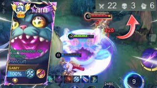 HELCURT ROMPIENDO META 22 KILSS🔥 BEST BUILD amp EMBLEMS  MOBILE LEGENDS ESPAÑOL [upl. by Accem]