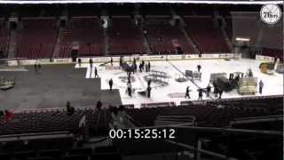 Wells Fargo Center FlyersSixers Changeover [upl. by Salakcin]