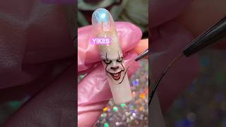 These nails went right into the trash 🗑️ 💅 nailart halloweennails gelnails naildesign nails [upl. by Talanian476]