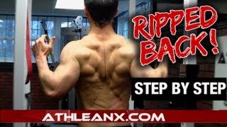 RIPPED Back Workout  InDepth Tips STEP BY STEP [upl. by Argile]