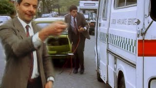 Using An Ambulance To Jump Start Your Car  Mr Bean Live Action  Full Episodes  Mr Bean [upl. by Lap]