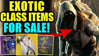 Destiny 2 EXOTIC CLASS ITEMS FOR SALE  BUY NOW  Xur Review Aug 23  26 [upl. by Zebapda]