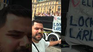 🇸🇪 CRAZY HIGH SCHOOL GRADUATION PARTY TRUCKS IN SWEDEN stockholm sweden studenten miladexplores [upl. by Ydurt305]