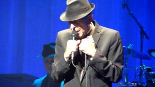 Leonard Cohen  Waiting For The Miracle live  The Orpheum Theatre Memphis  24032013 [upl. by Acirederf]