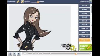 How to Draw Vanessa from Phineas and Ferb [upl. by Iru]