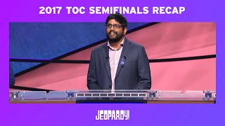 2017 Tournament of Champions Semifinals Recap  JEOPARDY [upl. by Graniela]