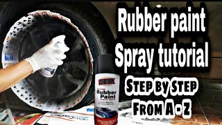 Spray Rim Guna Rubber Paint [upl. by Akcirret]