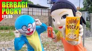 Drama Badut Dan OndelOndel Betawi Berbagi Pocky Choco Banana  eps65 [upl. by Anifares]