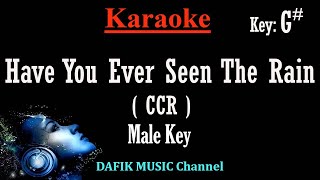 Have You Ever Seen The Rain Karaoke CCR Creedence Clearwater Revival Male Low key G [upl. by Laen]